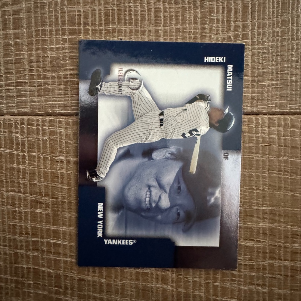 Hideki Matsui New York Yankees Collectible Baseball Card - Blue